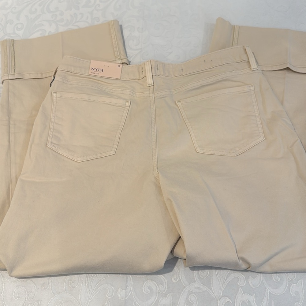 NYDJ Wide Leg Jeans. Ladies Size 12 - Picture 10 of 16